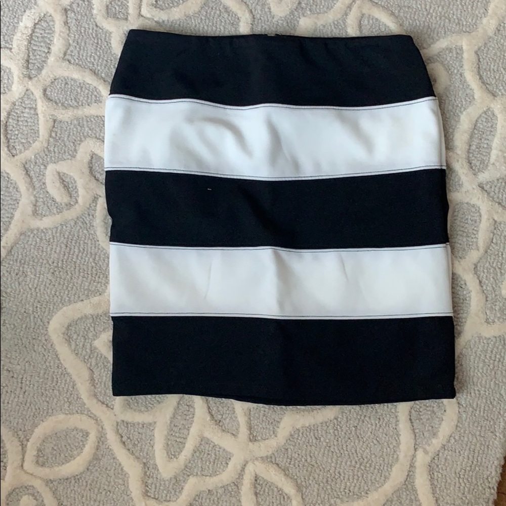 Black and white skirt